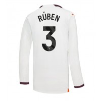 Billiga Manchester City Ruben Dias #3 Borta fotbollskläder 2023-24 Långärmad